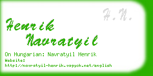 henrik navratyil business card